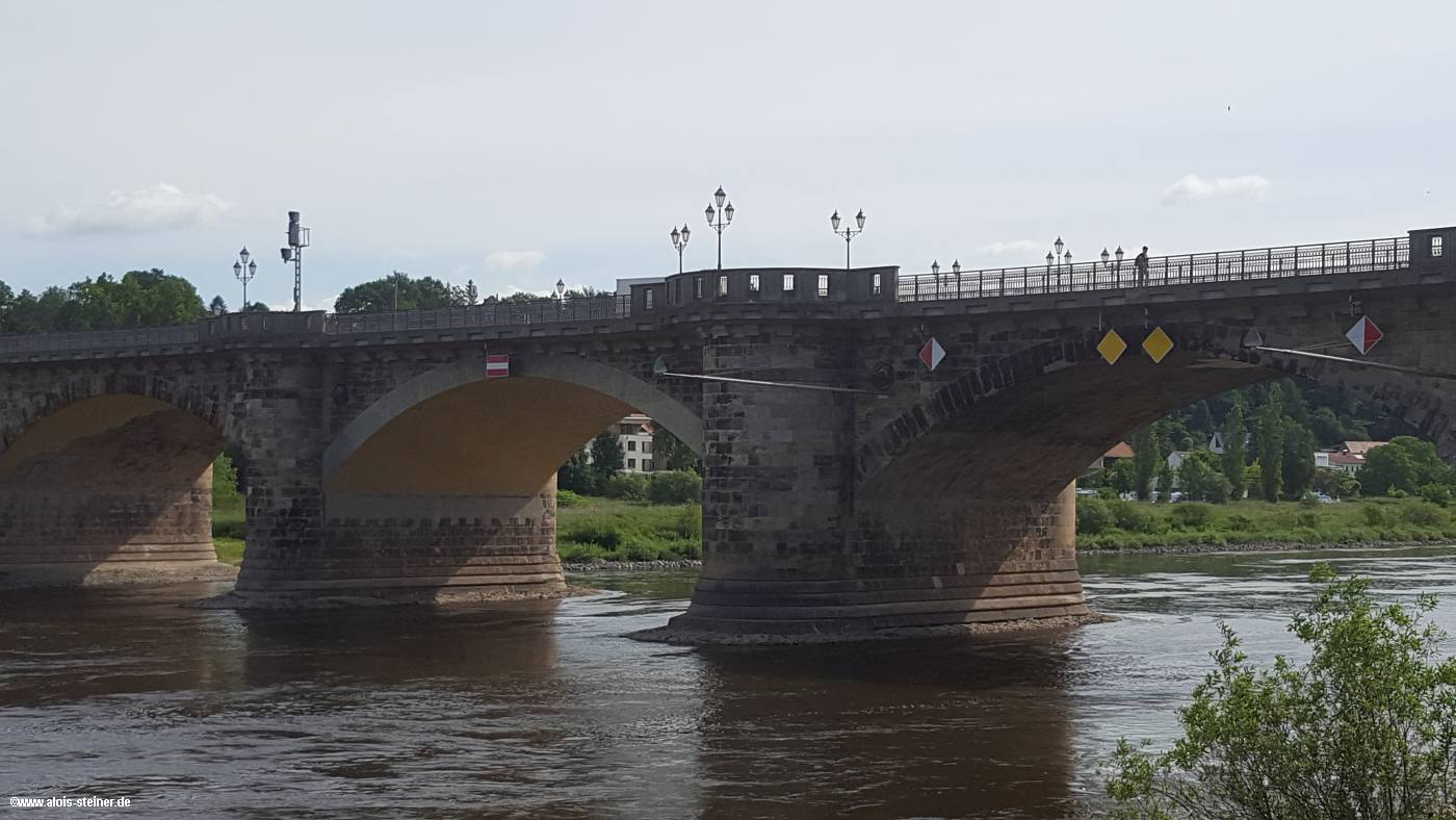 Stadtbrücke in Pirna an der Elbe