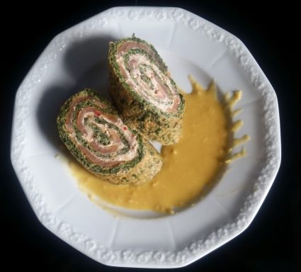 Lachsrolle im Blätterteigmantel